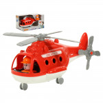 Детская игрушка Вертолёт пожарный "Альфа" (в коробке) арт. 68651. Полесье