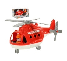 Детская игрушка Вертолёт пожарный "Альфа" (в коробке) арт. 68651. Полесье