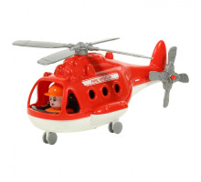 Вертолёт игрушечный детский пожарный "Альфа" (в сеточке) арт. 72382. Полесье