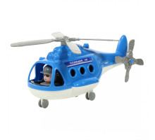 Детский игрушечный Вертолёт - полиция "Альфа" (в сеточке) арт. 72405. Полесье