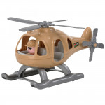 Детский игрушечный Вертолёт военный "Гром-Сафари" (в сеточке) (РБ) арт. 72368. Полесье