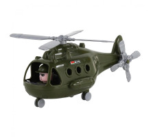 Детский игрушечный Вертолёт военный "Альфа" (в сеточке) (РБ) арт. 72443. Полесье
