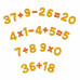 Цифры и знаки "Первые уроки" (20 цифр + 10 математических знаков) (в пакете). Арт. 70654 Полесье в Минске