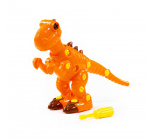 Детский конструктор-динозавр "Тираннозавр" (40 элементов) (в пакете) арт. 76700. Полесье