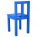 Детский стульчик из массива деревянный. Высота до сиденья 23 см. Цвет синий. Арт. СВ23-s в Минске