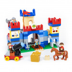 Конструктор "Макси" - "Замок" (120 элементов) (в коробке). Совместим с Лего Дупло (LEGO Duplo). арт. 77646. Полесье
