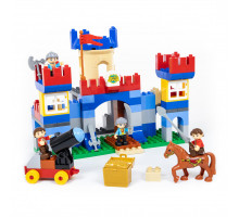 Конструктор "Макси" - "Замок" (120 элементов) (в коробке). Совместим с Лего Дупло (LEGO Duplo). арт. 77646. Полесье