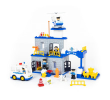 Конструктор "Макси" - "Полицейский участок" (94 элемента) (в коробке). Совместим с Лего Дупло (LEGO Duplo). арт. 77530. Полесье