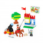 Конструктор "Макси" - "Замок" (58 элементов) (в коробке). Совместим с Лего Дупло (LEGO Duplo). арт. 77653. Полесье