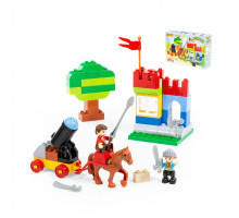 Конструктор "Макси" - "Замок" (58 элементов) (в коробке). Совместим с Лего Дупло (LEGO Duplo). арт. 77653. Полесье