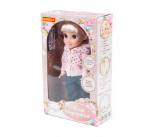 Кукла детская "Кристина" (37 см) на прогулке (в коробке) на радиоуправлении, поет песни, знает 7 сказок. Арт. 79312. Полесье