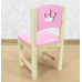 Стульчик детский из массива деревянный "Принцесса". Высота до сиденья 27 см. Цвет розовый с натуральным. Арт. SN-27-p в Минске