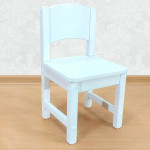 Детский стульчик деревянный из массива. Высота до сиденья 27 см. Цвет белый. Арт. SO-27