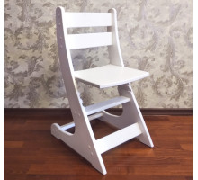 Детский растущий стул Выростайка-мини. Регулируемый стульчик по высоте (27-30-33-38 см). Цвет белый. Арт. Выростайка-мини