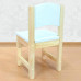 Деревянный детский стульчик из массива. Высота до сиденья 30 см. Цвет белый с натуральным. Арт. SN-30 в Минске