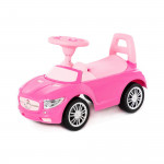 Аавтомобиль-каталка "SuperCar" №1 со звуковым сигналом (розовая) арт. 84477. Полесье