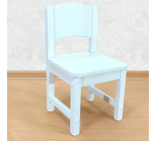 Детский стульчик деревянный из массива. Высота до сиденья 23 см. Цвет белый. Арт. SO-23